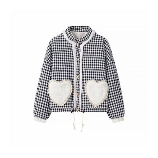 Checked Heart Jacket
